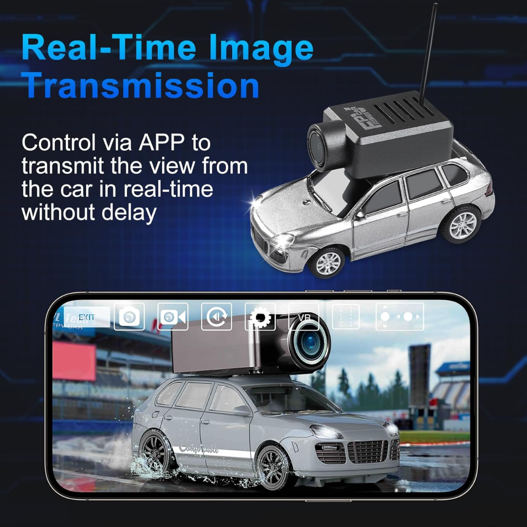 Coche teledirigido SpyCar Mini™ con transmisión de vídeo en tiempo real